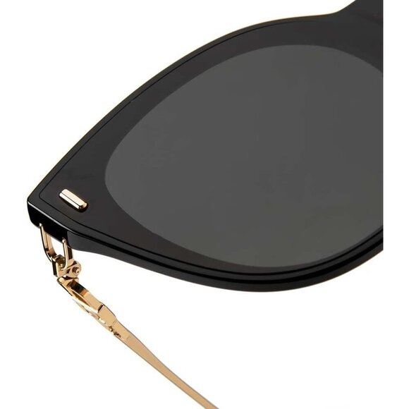 🆕 Women Black Fashion Oversized Cat Eye Polarized Exclusive Eyewear Sunglasses - Picture 5 of 9